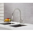 thumbnail image 5 of RUNFINE Single-Handle Pull Down Sprayer Kitchen Faucet Brushed Nickel Finish, 5 of 6