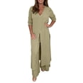 thumbnail image 1 of Kcodviy Robe Décontractée en Mousseline pour Femmes, Longue, Tenue de Chasse pour Femmes, Manches, Pantalon, Ensemble Deux Pièces pour Invitée de Mariage, 1 of 6