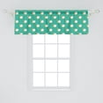 thumbnail image 2 of Ambesonne Cartoon Window Valance, Sheep Bedtime Motif, 42" x 18", Sea Green Orange White, 2 of 3
