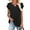 B133 Black short sleeve shirts for women Clearance Under $5, variant on Cagogo Ladies Plus Size Tshirt Summer Under $10 Ruffle Short Sleeve V Neck Flowy Plain Blouses Trendy Summer Tunic Tops Mothers Day Gifts for Wife