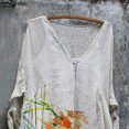 thumbnail image 4 of CEHVOM Robe Vintage pour Femmes, Grande Taille, Vacances, Florale, Manches 3/4, Robes Vintage, 4 of 5