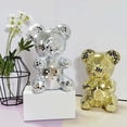 thumbnail image 1 of Adorno decorativo de oso espejo | Figura de oso de Navidad reflectante | Decoración moderna brillante para el hogar | Llamativo acento de mesa | Regalo único para vacaciones o cumpleaños | 1 pieza, 1 of 6