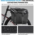 thumbnail image 3 of Fahrradtasche Doppeltasche Gepcktrger Tasche, 30l Wasserdichte Groe Packtaschen, Rcksitz-kofferraumtasche Mit Gurt, Reifeste Gepcktasche Fr Pendlergep, 3 of 5