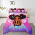 thumbnail image 2 of Erosebridal Black Princess Bedding King Comforter Set, Kawaii Fairy Down Comforter, Butterfly Wings Decor, Reversible 3pcs, 2 of 8