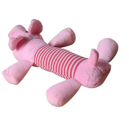 Outtop Pet Puppy Dog Chew Squeaker Squeaky Plush Sound Pig Elephant Duck Ball Toy