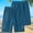Blue, variant on Mens Shorts Cooling Smooth Fabric Drawstring Shorts with Zip Pockets Regular Fit Casual Sporty Shorts for Summer Training
