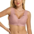 thumbnail image 5 of Ohufall Front Closure Bras for Womens Bras Front Snaps Seniors Snap Front Bra Older Women Wireless Comfort Full Coverage Everyday Bras, 36C/D-48C/D, 5 of 8