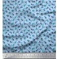 thumbnail image 1 of Soimoi Poly Georgette Fabric Artistic Leaves Print Sewing Fabric Yard 42 Inch Wide, 1 of 1