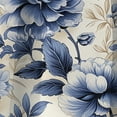 thumbnail image 3 of Designart "Victorian Rococo Charm In Cobalt Blue II" Floral Blackout Curtain Panels, 3 of 4