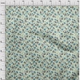 thumbnail image 4 of oneOone Velvet Medium Blue Fabric Floral Fabric For Sewing Printed Craft Fabric By The Yard 58 Inch Wide, 4 of 5