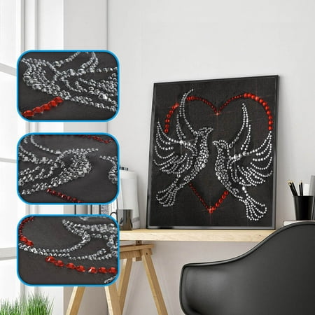 Ez Stitch - Fluorescent Diamond Painting DIY 5D Partial Drill Cross Stitch Kits Crystal Rhin