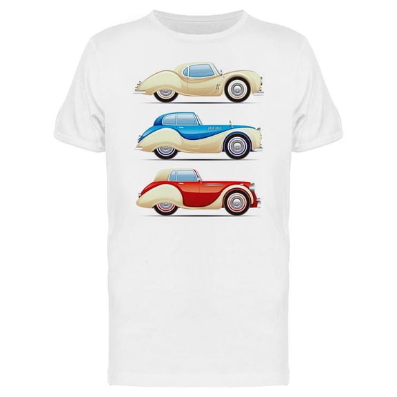 Set Of Retro Cars T-Shirt Men -Image by Shutterstock, Male XX-Large