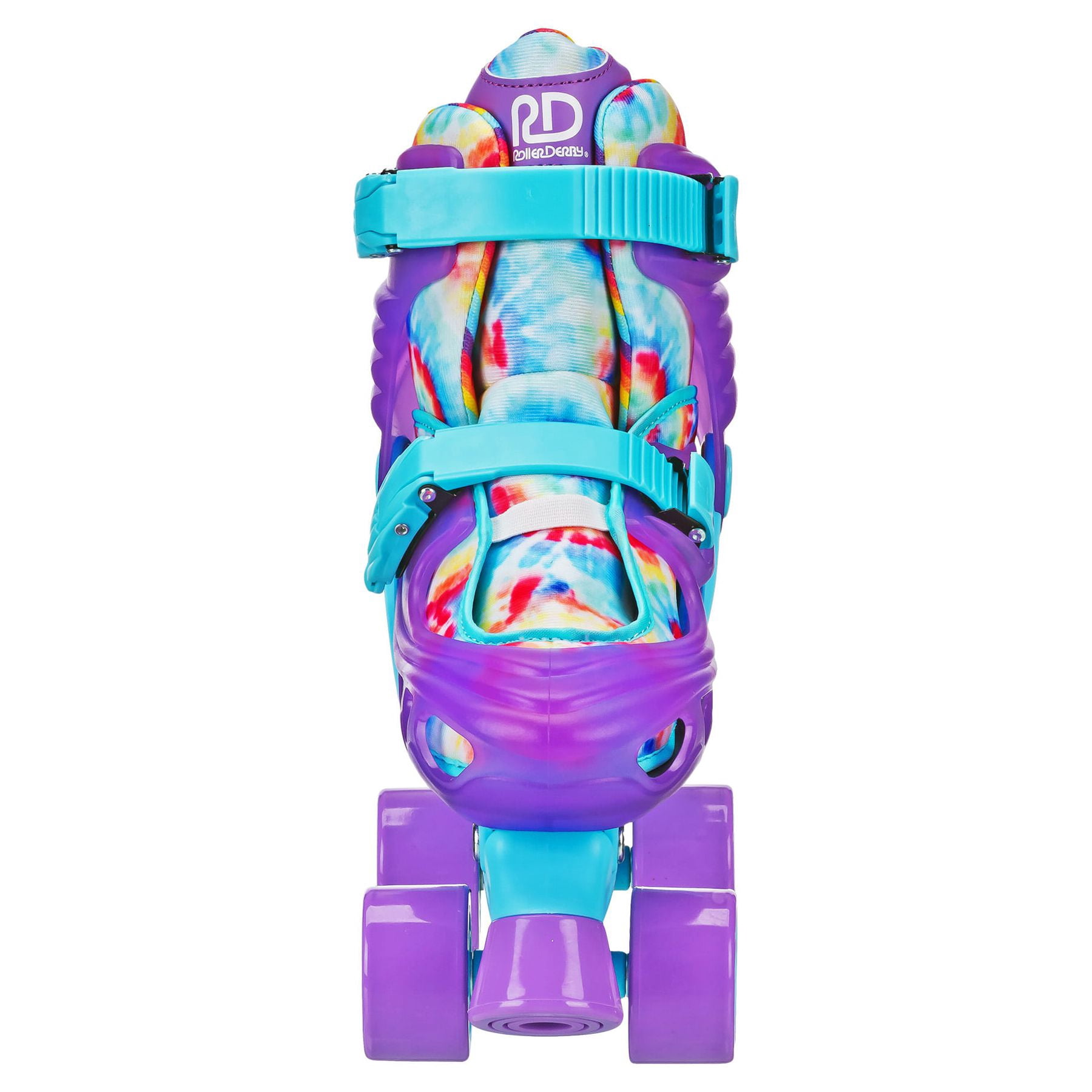 Roller Derby Adjustable Quad Roller Skate Tie Dye, Medium (3-6)