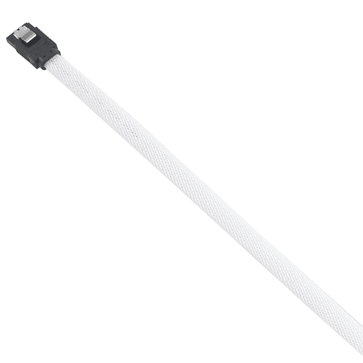 20pcs 50CM 3.0 III SATA3 7Pin Data Cable Right Angle 6Gb/S SSD Cables HDD Hard Disk Data Cord with Nylon Sleeved,20 x SATA3 7pin Data Cable,White