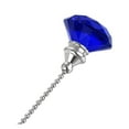 thumbnail image 3 of Uxcell Ceiling Fan Pull Chain Crystal Chain Extension Diamond Pendant 2Pcs Blue, 3 of 6