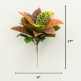 thumbnail image 3 of Nearly Natural 17" Garden Croton Artificial Plant, Real Touch (Set of 6), Multicolor, 3 of 6