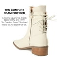 thumbnail image 3 of Journee Collection Womens Vannder Tru Comfort Foam Inside Zip Stacked Heel Booties, 3 of 6