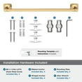thumbnail image 5 of Amerock Stature Champagne Bronze 18 inch (457mm) Towel Bar, 5 of 8