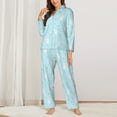 thumbnail image 2 of Sikiie Cute Bunny Women's Long-Sleeve Shirt and Full-Length Bottom Pajama Set (s-xxl)-XX-Large, 2 of 7
