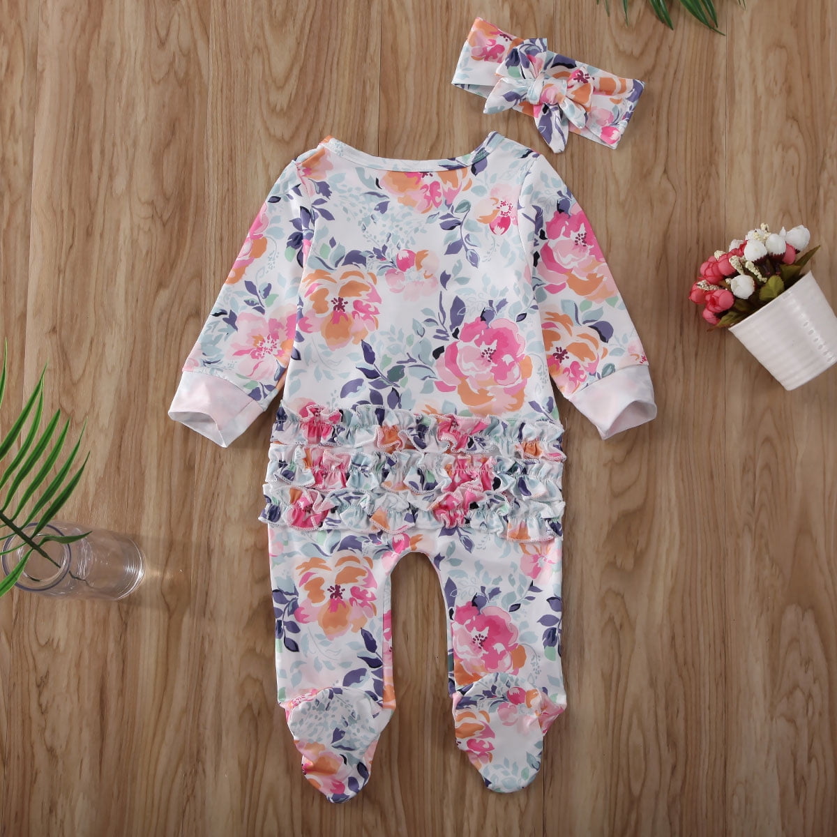 baby one piece outfits with feet