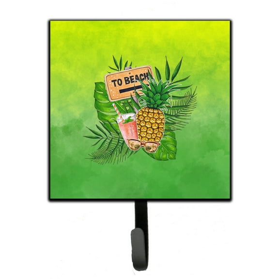 Carolines Treasures BB7450SH4 To the Beach Summer Leash or Key Holder Single Hook multicolor