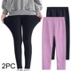 thumbnail image 1 of Odeerbi 3-12 Años Niñas 2 Pcs Leggings Mallas Elásticas Lycra Pantalones de Comodidad Suavidad Transpirable Pantimedias, 1 of 9