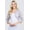 Silver, variant on White Lace Tie-Front Top Women's Boho Style