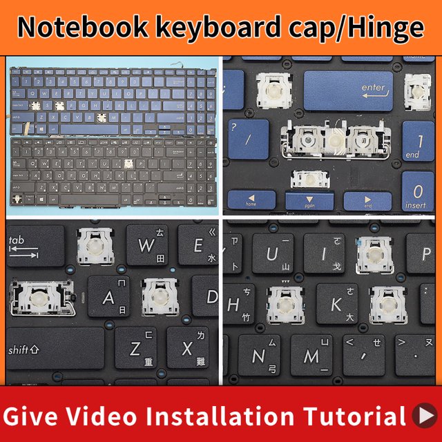 Replacement Keycap Key cap Hinge for ASUS ZenBook Flip 15 UX563 UX563F UX563FD UX563FDX UX563FAC Q547FD ux561 Keyboard 3 Keycap