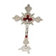 thumbnail image 5 of Crucifijo de pie Jesús Crucifijo Decorativo 10" Metal Religioso Mesa Cruz para Plata, 5 of 9
