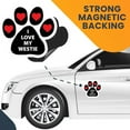 thumbnail image 7 of Magnet Me Up I Love My Westie Pawprint Magnet Decal, 5 Inch, Vinyl Automotive Magnet, 7 of 7
