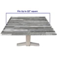 thumbnail image 5 of Wood Grain Elastic Edged Square Tablecloth, Vintage Grey Waterproof Wipeable Table Cover, for Indoor Holiday Family Banquet and Outdoor Patio Use, Fit for 34'''' x 34''''Square Table, 5 of 5