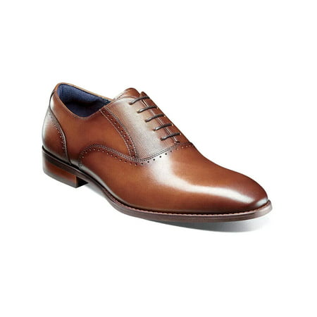 

Men s Stacy Adams Kalvin Plain Toe Oxford Shoes Leather Cognac 25571-221