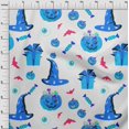 thumbnail image 4 of oneOone Viscose Chiffon Blue Fabric Halloween Fabric For Sewing Printed Craft Fabric By The Yard 42 Inch Wide, 4 of 4