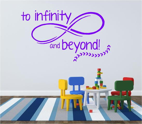 Toy Story Vinyl Wall Decal To Infinity And Beyond Movie Quote