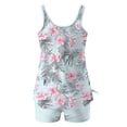 thumbnail image 4 of Haivin Women's Tankini Swimsuit Set, Mesh Cover-Up with Loose Fit, Two-Piece Bathing Suit for Beach and Swimming, 4 of 5