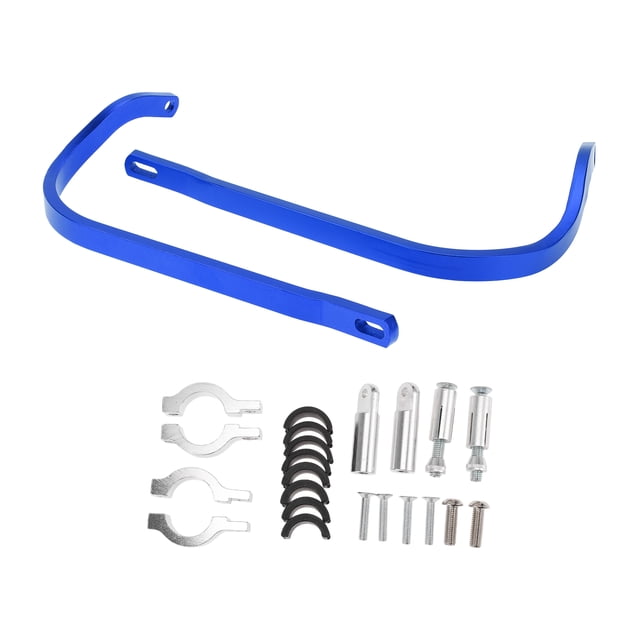 Unique Bargains 1Set Protector de Guardamanos Universal para Motocicleta Knuckle Guard Azul Aleación de Aluminio