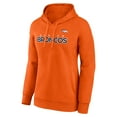 thumbnail image 2 of Women's Fanatics Orange Denver Broncos Iconic Cotton Fleece Checklist Pullover Hoodie, 2 of 3