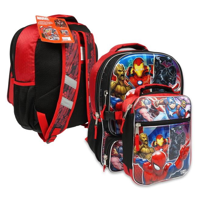 Marvel Marvel 2346452 16 in. Marvel Heroes Backpack with Lunch Bag