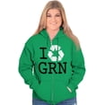 thumbnail image 3 of Recycle GRN Earth Day Save the Planet Zip Up Hoodie Men's Women's Brisco Brands L, 3 of 6