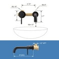 thumbnail image 5 of Wowow Wall Mount Bathroom Faucet for Bathroom Sink Rough in Valve Included, 5 of 8