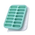 thumbnail image 3 of Bandeja para cubitos de hielo: Molde para hielo - Molde de silicona para cubitos - Bandeja para congelador de cócteles - Bandeja apilable para salchichas con tapas, 3 of 5