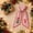 Letter V, variant on Christmas Wreath Sash, Winter Xmas Tree Letter Embroidery Pink Striped Fabric Satin Ribbon for Front Door Holiday Decoration