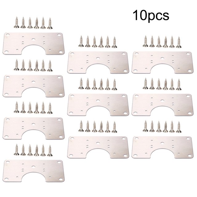 Stainless Steel Hinge Fixing Plate for Cabinet Door Repair Installer Kitchen