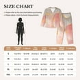 thumbnail image 4 of KLL Abstract Marble Texture Print Women's Long Sleeve Pajamas with Pants Sleepwear Loungewear 2 Set-XX-Large, 4 of 8
