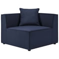 thumbnail image 3 of Modway Saybrook Outdoor Patio Upholstered Loveseat and Ottoman Set in Navy, 3 of 9