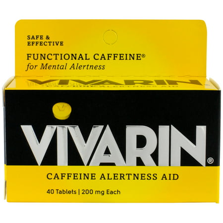 Vivarin Caffeine Alertness Aid, 200mg, 40 ct