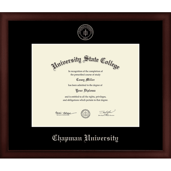 Chapman University Diploma Frame, Document Size 11" x 8.5"