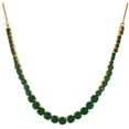 thumbnail image 4 of Ratnavali Jewels Women's Necklace Cubic Zirconia Green Graduation Jewellery Earrings Necklace Set for Brides and Weddings, 4 of 6