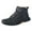 Black, variant on Mens Vintage Stitching Combat Walking Boots Wide Width Leather Protective Toe Non Slip Casual Ankle Booties Black Size 7.5