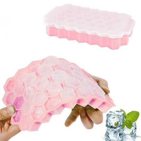 

GNEIKDEING Faveolate Shape Ice-Cube Maker Ice Tray Ice-Cube Mold Storage Containers，Gift on Clearance